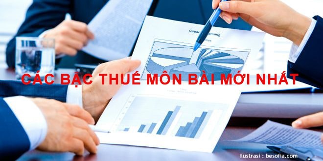 Quy định về các bậc thuế môn bài mới nhất năm 2018