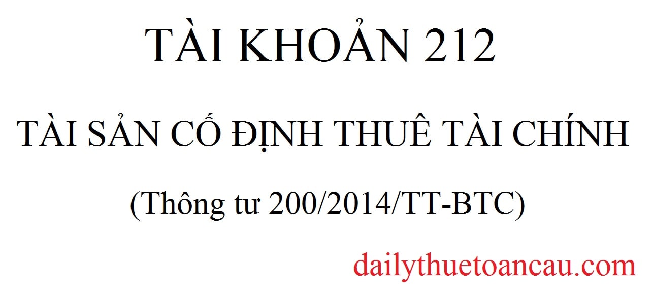 Tài khoản 212