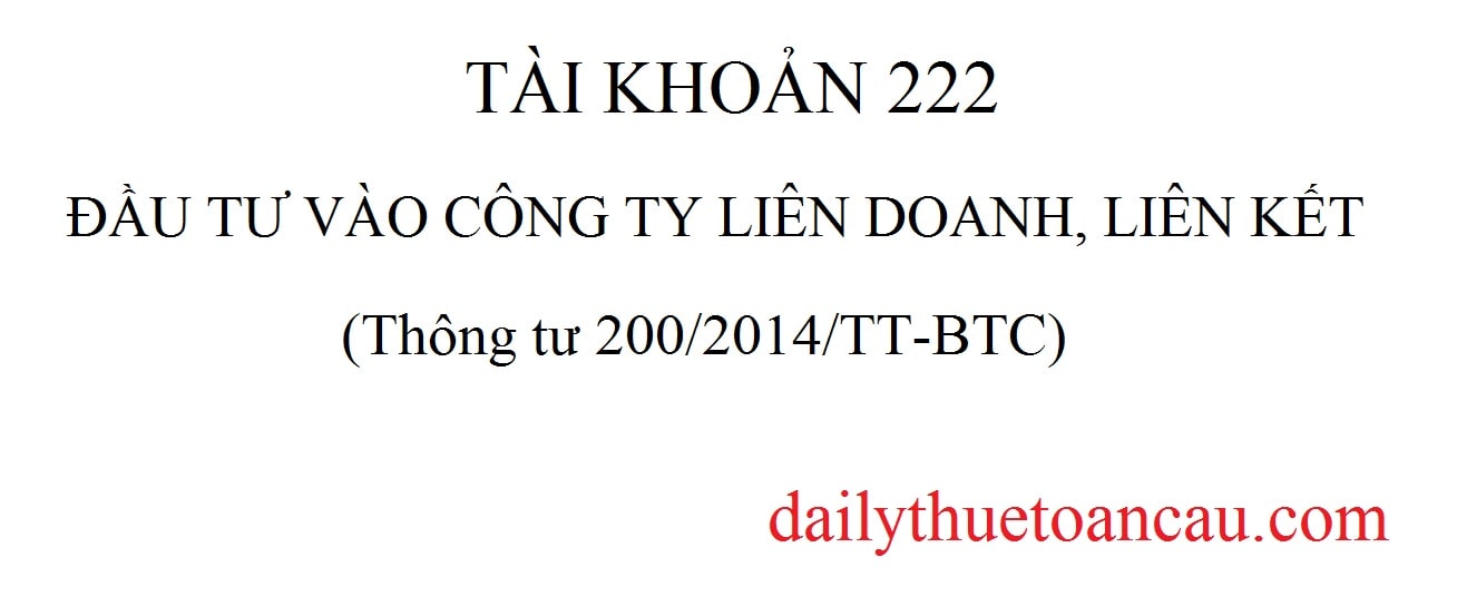 Tài khoản 222