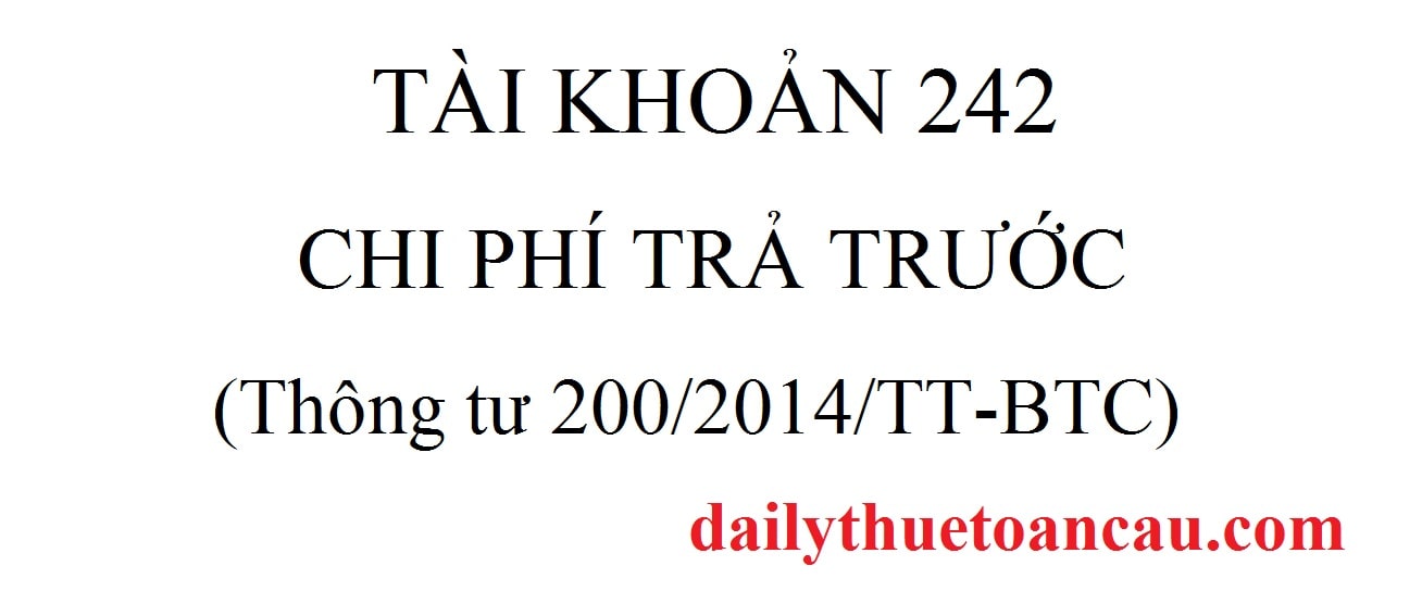 Tài khoản 242