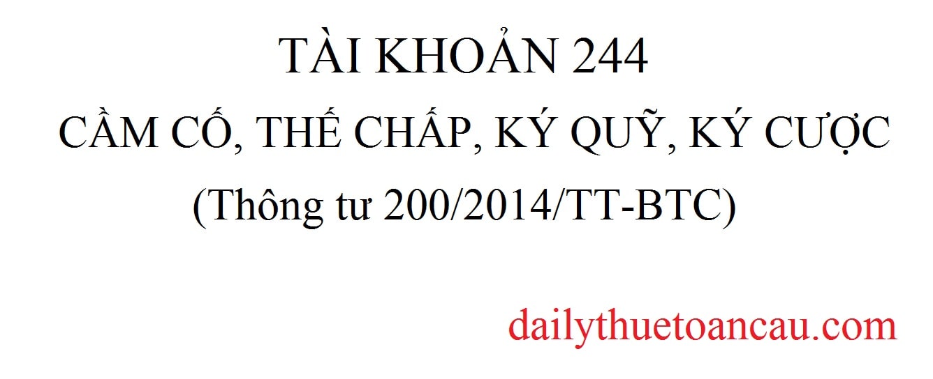 Tài khoản 244