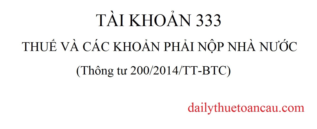 Tài khoản 333