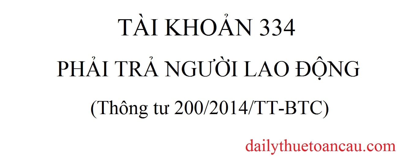 Tài khoản 334