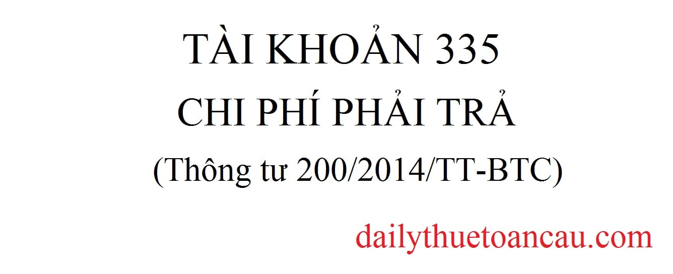 Tài khoản 335