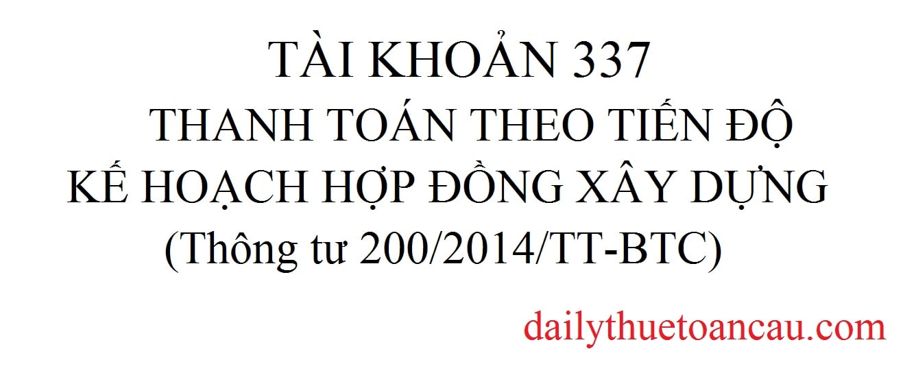 Tài khoản 337