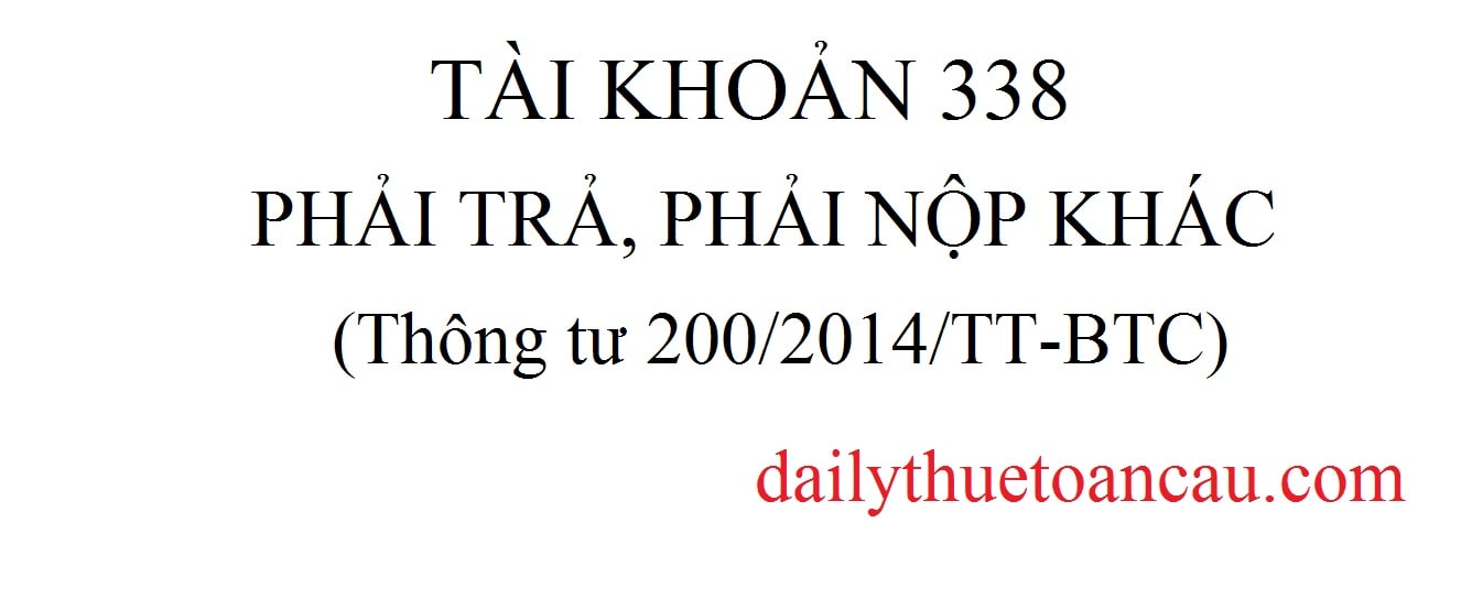 Tài khoản 338 