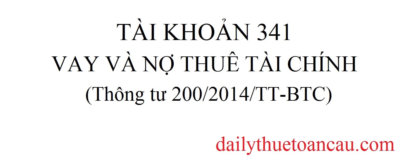 Tài khoản 341