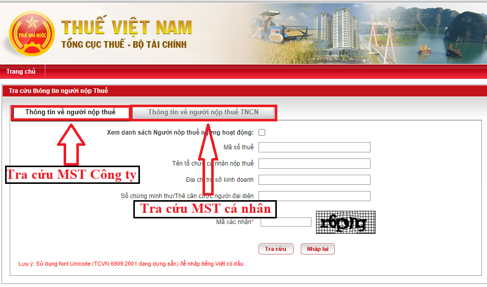 CÁCH TRA CỨU MÃ SỐ THUẾ CÁ NHÂN, CÔNG TY ONLINE